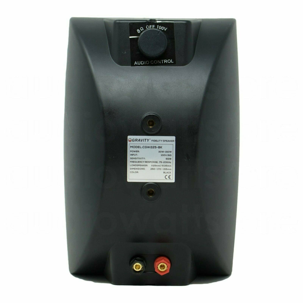 Gravity CGW225 Full Range Indoor / Outdoor Waterproof Speaker - Black (Single) - Sellabi