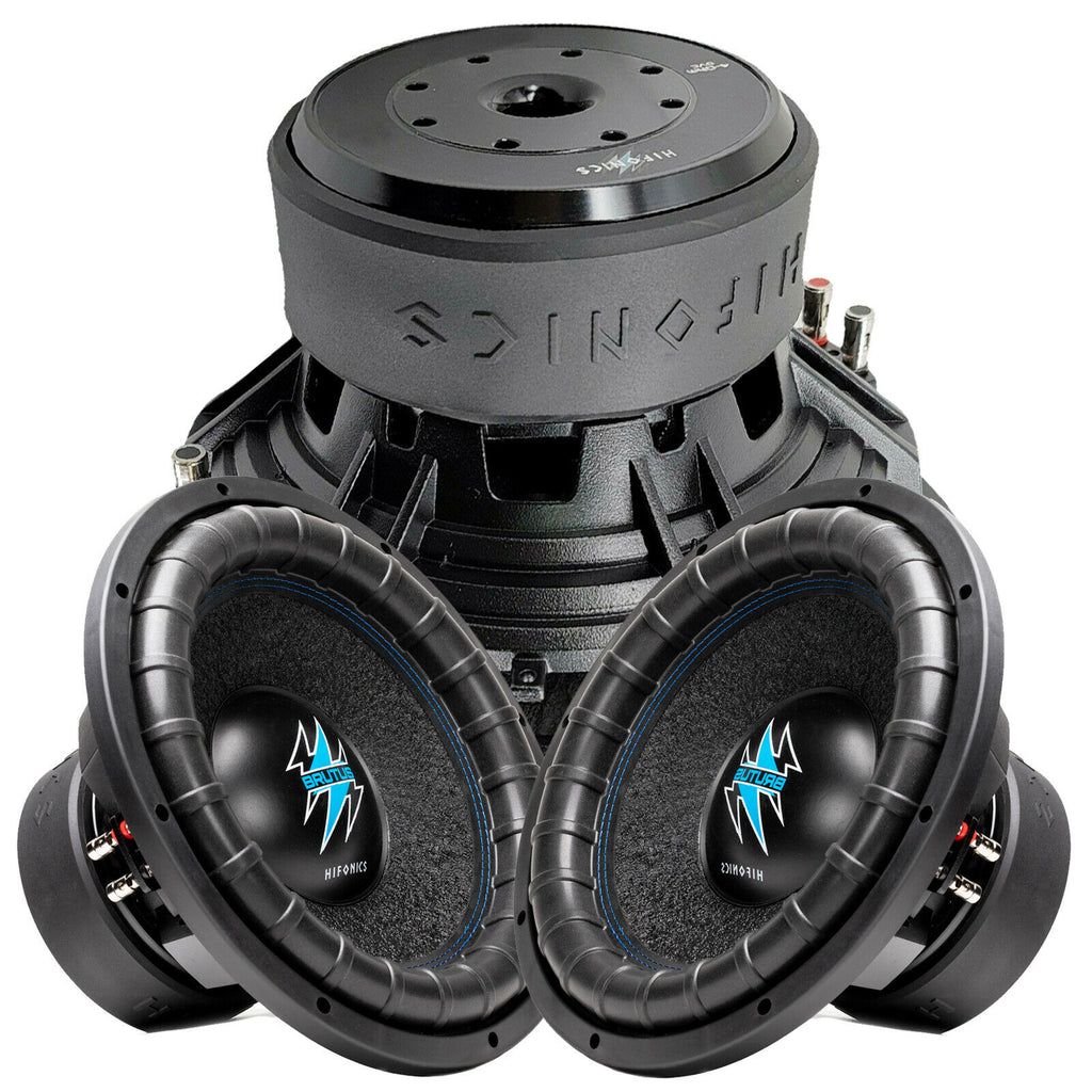 1x Hifonics BRW10D4 1600 Watts 10 Inch BRUTUS Car Audio Dual 4 Ohms Subwoofer - Sellabi