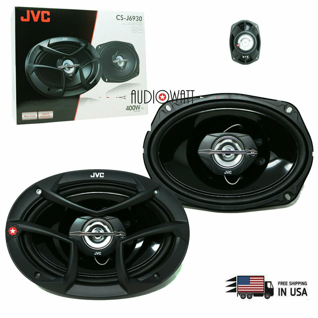 JVC CS-J6930 6x9" 800W Balance Dome Tweeter 3-Way Coaxial Speakers J Series - Sellabi