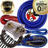 Complete 5000W 0 Gauge Car Amplifier Installation Wiring Kit Amp PK1 0 Ga Blue - Sellabi