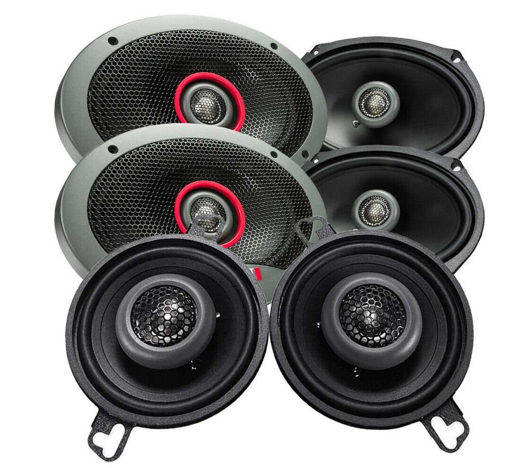 4x MB Quart FKB169 Formula 6x9" 300W & 2x FKB108 3.5" 70W Coaxial Speakers - Sellabi