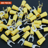 200 Pieces Vinyl Locking Spade Insulated Terminals Funnel Entry 22-18 GA AWG NEW - Sellabi