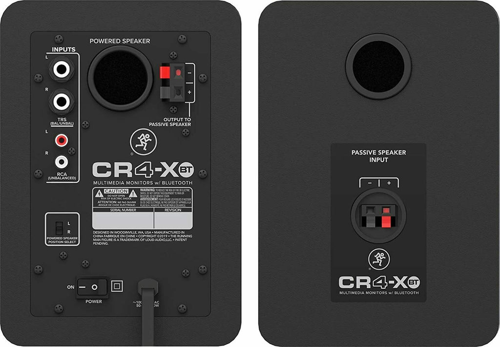 Mackie CR4-XBT 4" Multimedia Monitors w/Studio-Quality Sound & Bluetooth -UC - Sellabi