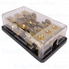0 / 2 / 4 Gauge ANL XL Fuse Holder 3-Way Distributor AGU Fuse Car Audio 300 Amp - Sellabi