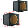 1x Audiotek Car Audio Single 15" Sealed Subwoofer Sub Box Enclosure 1" MDF Wood - Sellabi