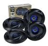 4x Autotek ATS65CXS 6.5" 2Way 600W Max Power Shallow Mount Full Range Speaker - Sellabi