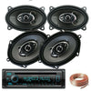 Kenwood KDC-154UM + 2x K68.4S 6"x8"/5"x7" 380W + 2x K-46.3S 4x6" Speakers + Wire - Sellabi