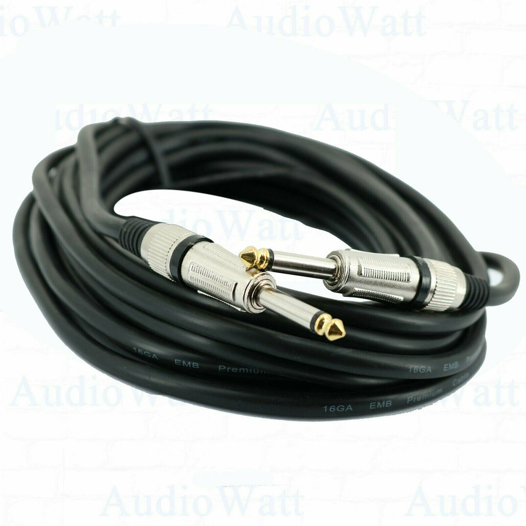 4 Set - 100 Feet 16 Gauge 1/4 to 1/4 Speaker Cable Pro DJ / Pro Sound Audio Wire - Sellabi