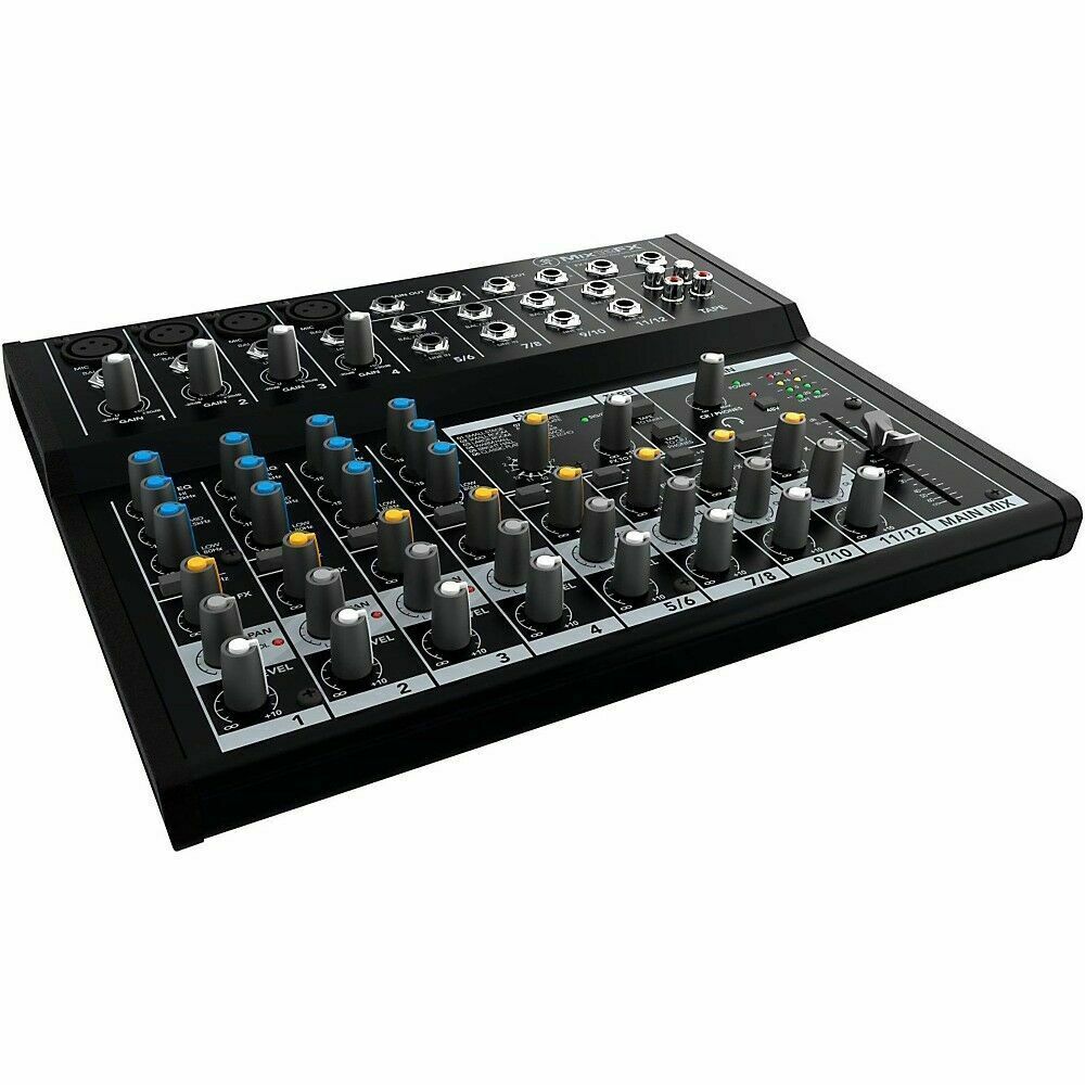 Mackie Mix12FX 12-Channel Compact Mixer with Effects + 2x XLR Cables + Magnet - Sellabi