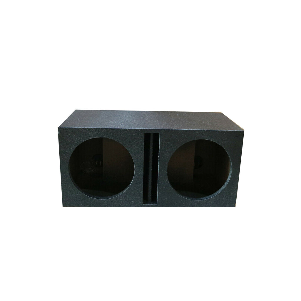 Dual 12" Vented Armor Coated  Subwoofer Box with  Painted Kerf Port 1" MDF wood - Sellabi