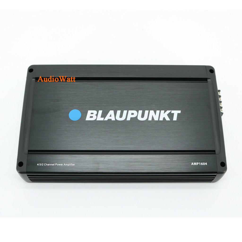 BLAUPUNKT AMP1604 1600W CAR AUDIO 4 CHANNEL AMP AMPLIFIER + 4 GAUGE AMP-KIT - Sellabi