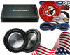 2x Clarion WF3030D 2000W Subwoofer + Blaupunkt AMP3000D 3000W Amp + Amp Kit - Sellabi