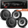 Pioneer DEH-S4000BT CD USB Bluetooth + 4x Kenwood KFC1666S 300W 6.5" Speakers - Sellabi