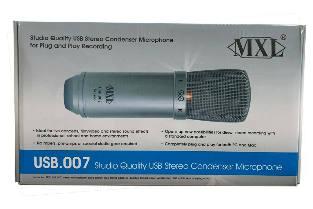 MXL USB.007 Studio Quality Professional USB Stereo Condenser Microphones - Sellabi