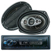 Blaupunkt 1 Din MP3 Receiver USB | Irvine70 + 2x Audiobank AB-690 6"x9" Speakers - Sellabi