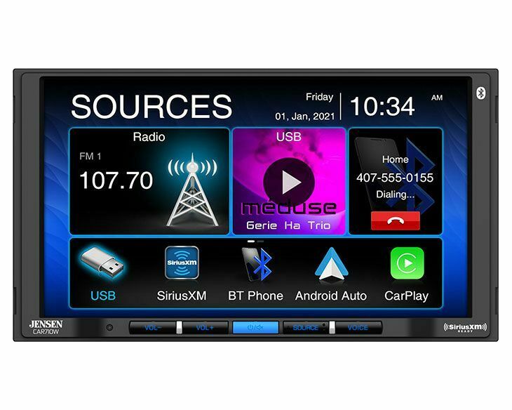 Jensen CAR710W 7" Multimedia Touchscreen Receiver + Waterproof Back Camera XV-30 - Sellabi