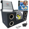 Audiotek Dual 12" 2000 Watt Power Band Pass w/ Subwoofer + 1000W AMP + 4GA KIT - Sellabi