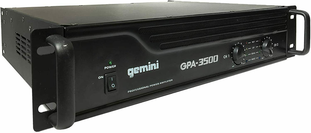 Gemini Pro GPA-3500 3000W 2 Channel Power DJ Amplifier 2U Rack Mount Stereo -UC - Sellabi