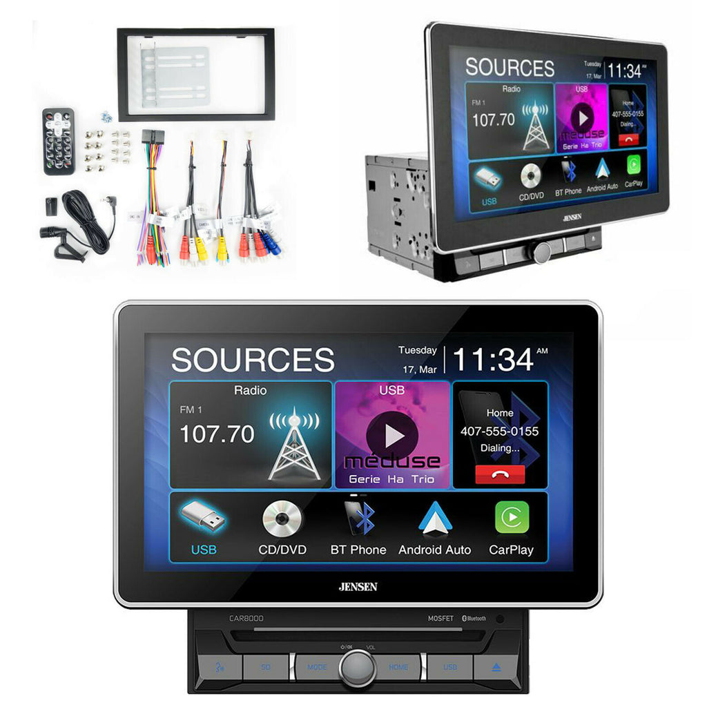 Jensen 10.1" Touchscreen Car Multimedia Receiver Bluetooth CAR8000 + Rear Camera - Sellabi