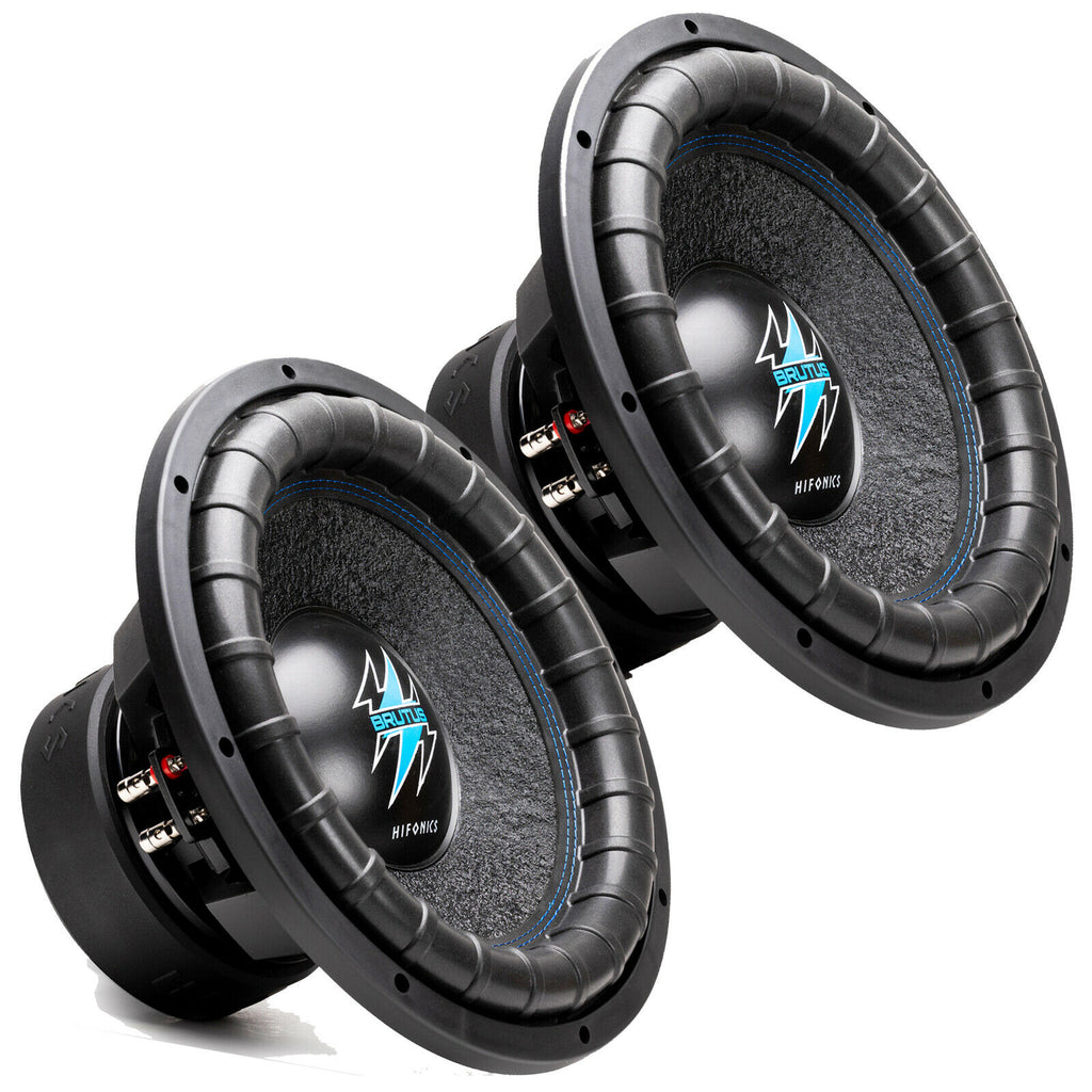 1x Hifonics BRW10D4 1600 Watts 10 Inch BRUTUS Car Audio Dual 4 Ohms Subwoofer - Sellabi