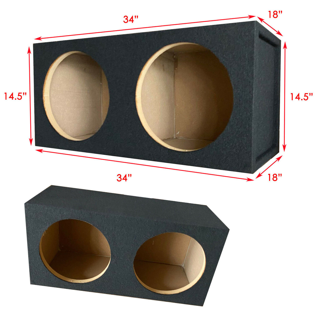 1x PRO DUAL SEAL 15" SUBWOOFER ENCLOSURE CAR AUDIO SPEAKER BOX ALL MDF - Sellabi