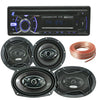 1 Din SoundXtreme CD Receiver w/ Bluetooth + 4x Speakers 6.5" 6" x 9"+ 50Ft Wire - Sellabi