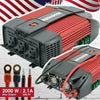 Audiotek 2000W Watt Power Inverter DC 12V AC 110V Car Converter USB port Charger - Sellabi