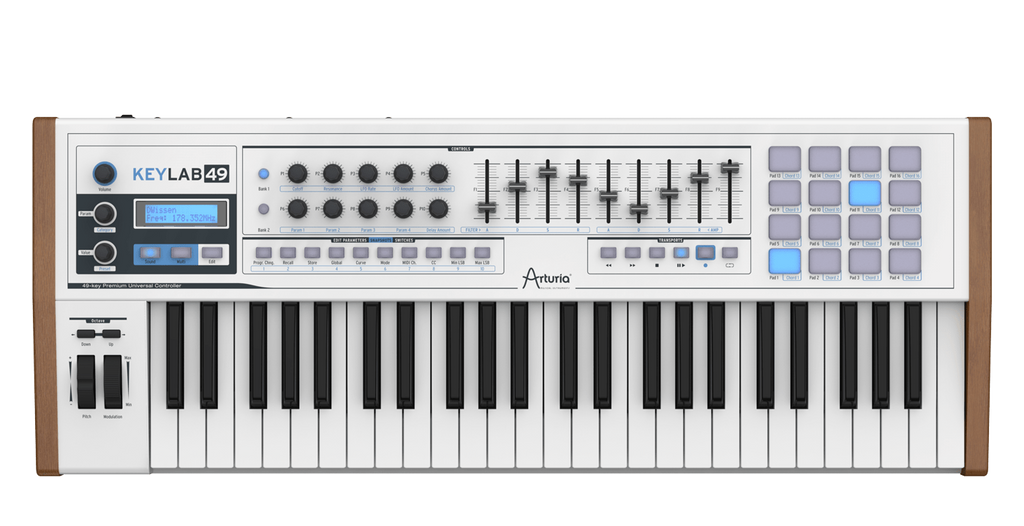 Arturia KeyLab 49 MIDI Controller Keyboard 49 Keys White - Sellabi