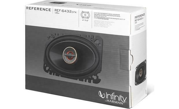 4x INFINITY REF-6432CFX 4" x 6" 270W 2-WAY REFERENCE COAXIAL CAR AUDIO SPEAKERS - Sellabi