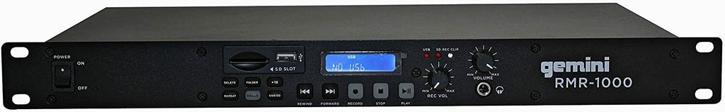 Gemini RMR-1000 Professional USB/SD Digital Player & Recorder -UC - Sellabi