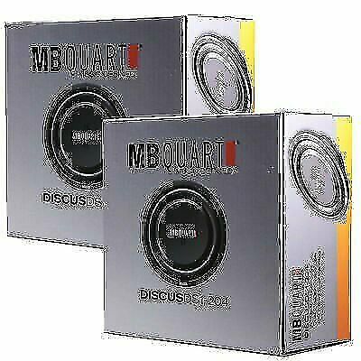 MB Quart 2x DS1-204 Discus Series 400-Watt Shallow Subwoofers - 1 Pair - Sellabi