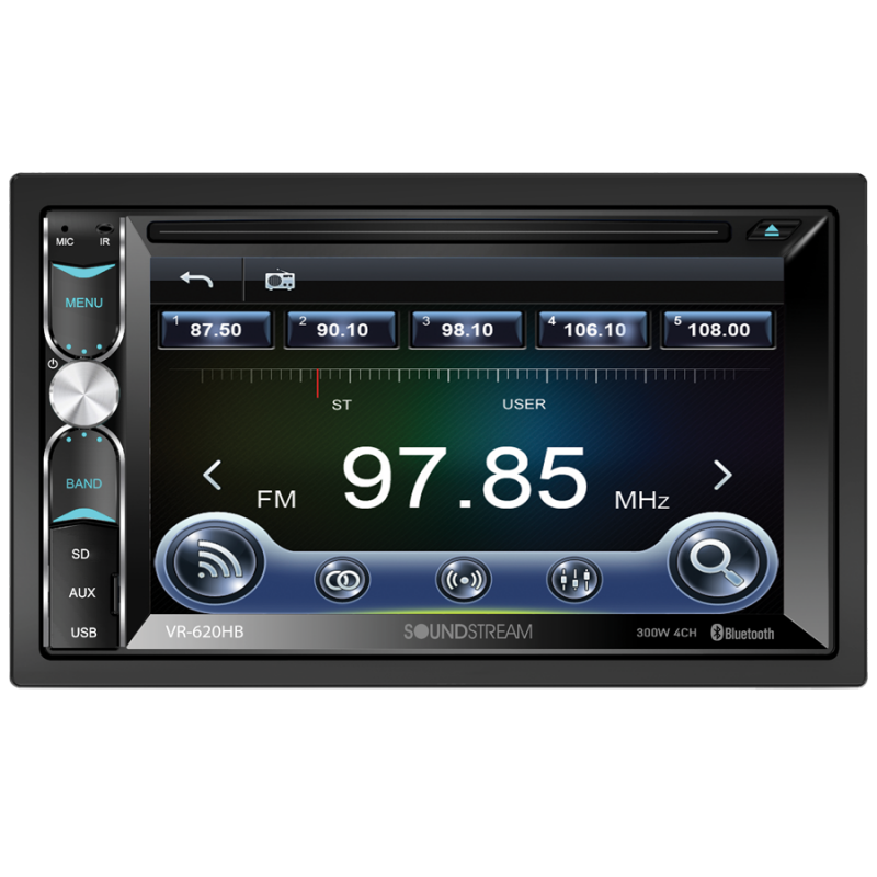 SOUNDSTREAM VR-620HB CD DVD USB AUX SD BLUETOOTH ANDROID 300W AMPLIFIER STEREO - Sellabi