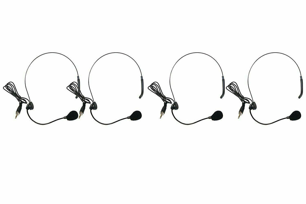 EMB UHF EMIC2300HT Professional Quad / 4 x Wireless Headset Microphone System - Sellabi