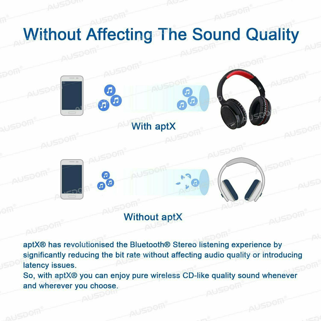 AUSDOM ANC7 Active Noise Cancelling Wireless Headphones w/ Bluetooth, Carry Case - Sellabi