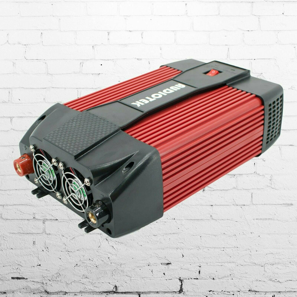 Audiotek 2500W Watt Power Inverter DC 12V AC 110V Car Converter USB port Charger - Sellabi