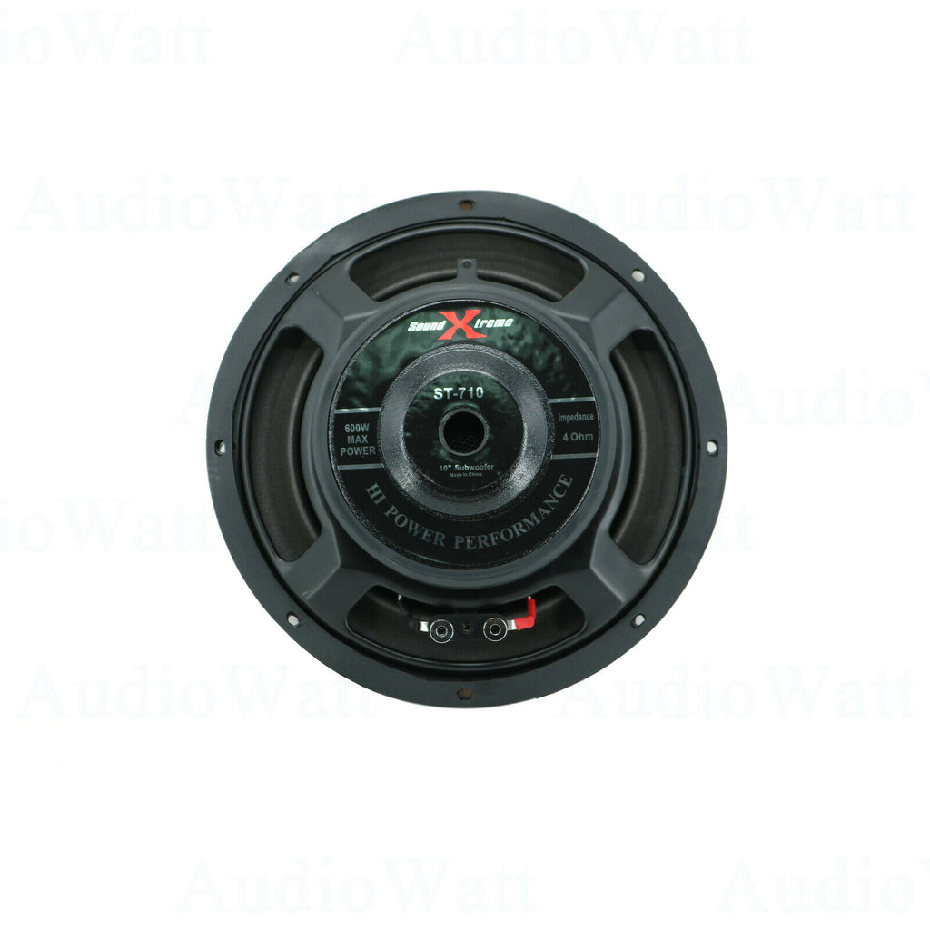 4x SoundXtreme 10" 3200W Car Audio Shallow/Slim Subwoofer Power SubWoofer Audio - Sellabi