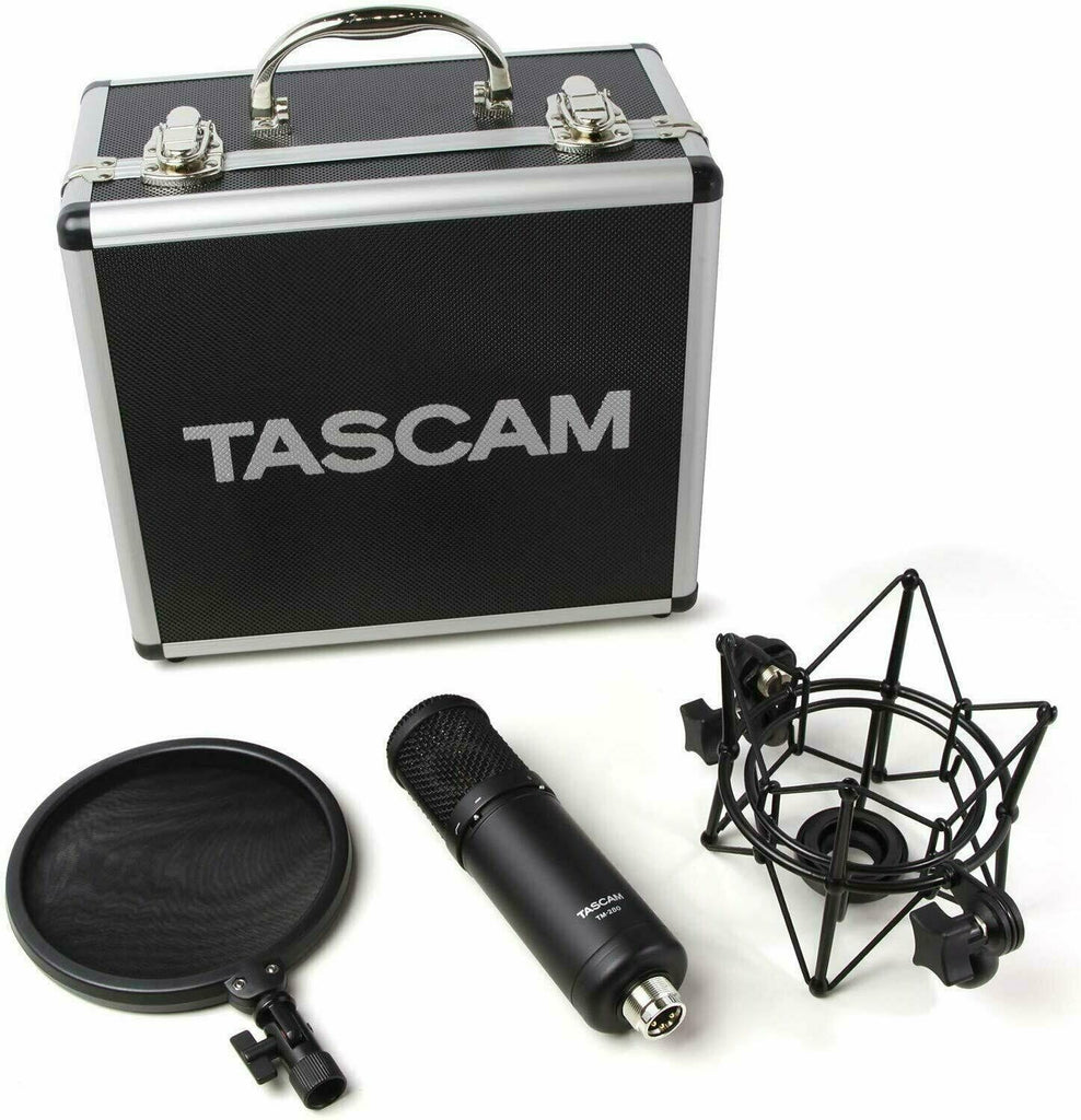 Tascam TM-280 Studio Cardioid Condenser Microphone with Shockmount Hard Case NEW - Sellabi