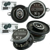 4x K7 K-35.2S 3.5" 260 Watts Coaxial 2-Way Car audio speaker Speakers CEA Rated - Sellabi