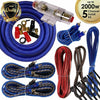 Complete 5 Channels 2000W 4 Gauge Amplifier Installation Wiring Kit Amp PK3 Blue - Sellabi