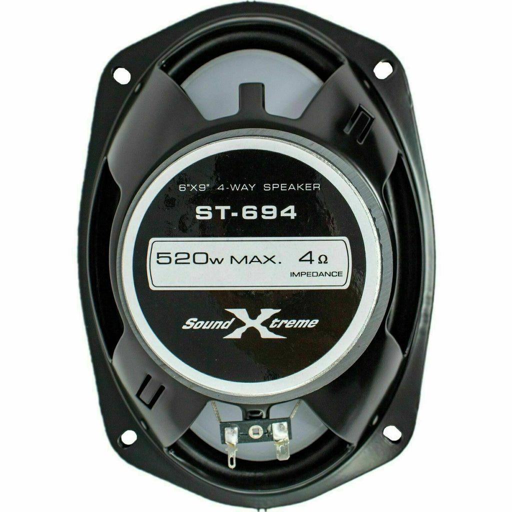 4x SoundXtreme ST-694 6x9" 4-Way 520W Car Audio Stereo Coaxial Speakers - Sellabi