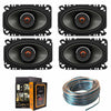 (4) JBL GX642 4x6 240W 2-Way GX Series Coaxial Car Speakers w/ 18G 100FT Wire - Sellabi