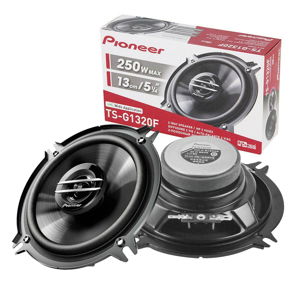 2x Pioneer TS-G1320F 5.25" 250 Watts + 2x TS-G1620F 300W 6.5" Coaxial Speakers - Sellabi