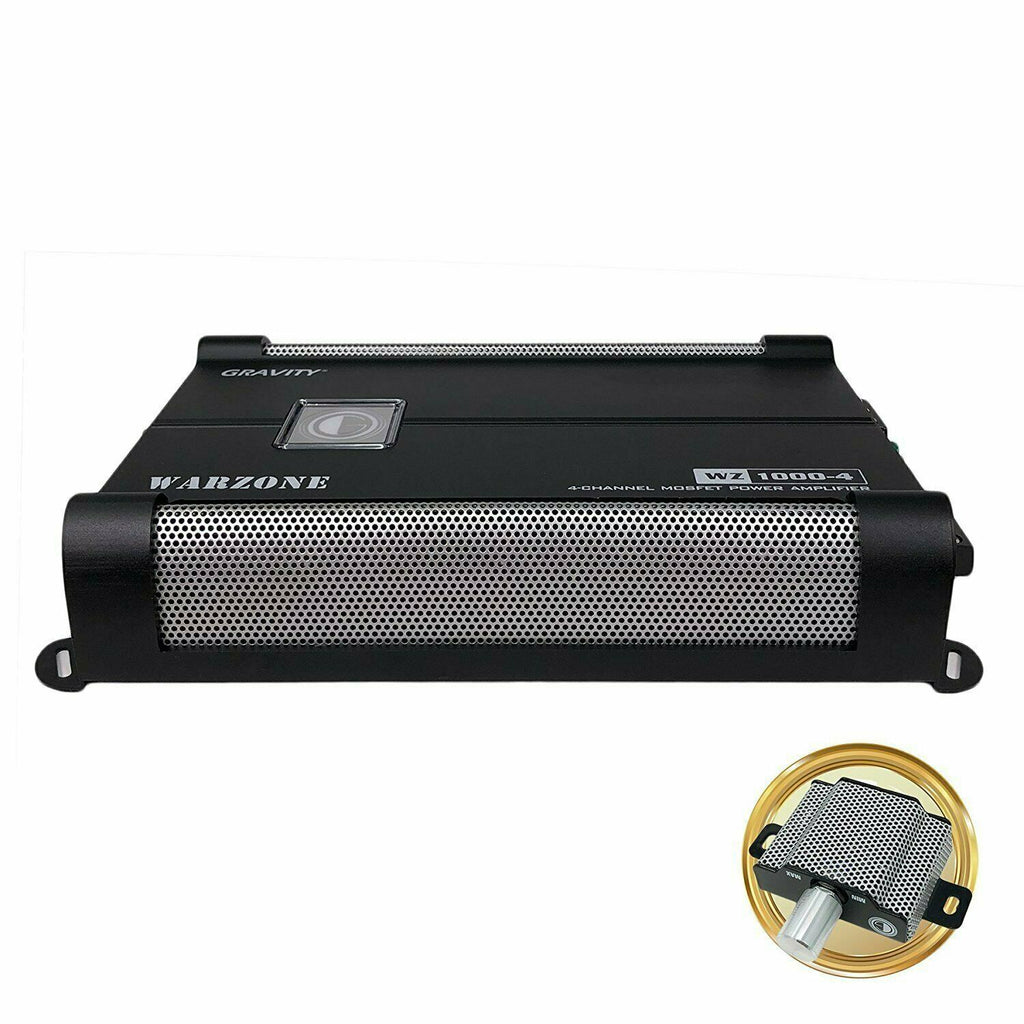 Gravity 1000W 4 Channels  2/4 OHM Car Audio  Competition Amplifier - Sellabi