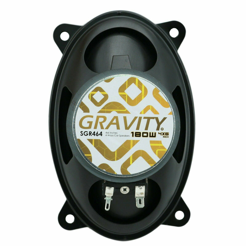 Gravity  4x6" 4-Way CAR AUDIO Full Range  Speakers CEA Rated - 180W max 1 Pair - Sellabi