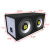 NEW Audiotek Dual 8" 800 Watts Power Dual Seal w/ Subwoofer Audio Car | Single - Sellabi