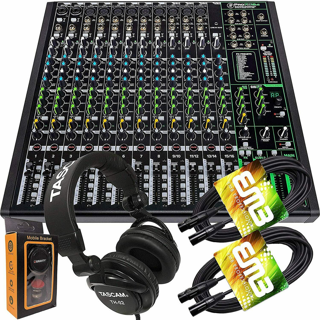 Mackie ProFX16v3 16-Ch Mixer Built-in Effects USB + Headphone + 2x XLR + Magnet - Sellabi