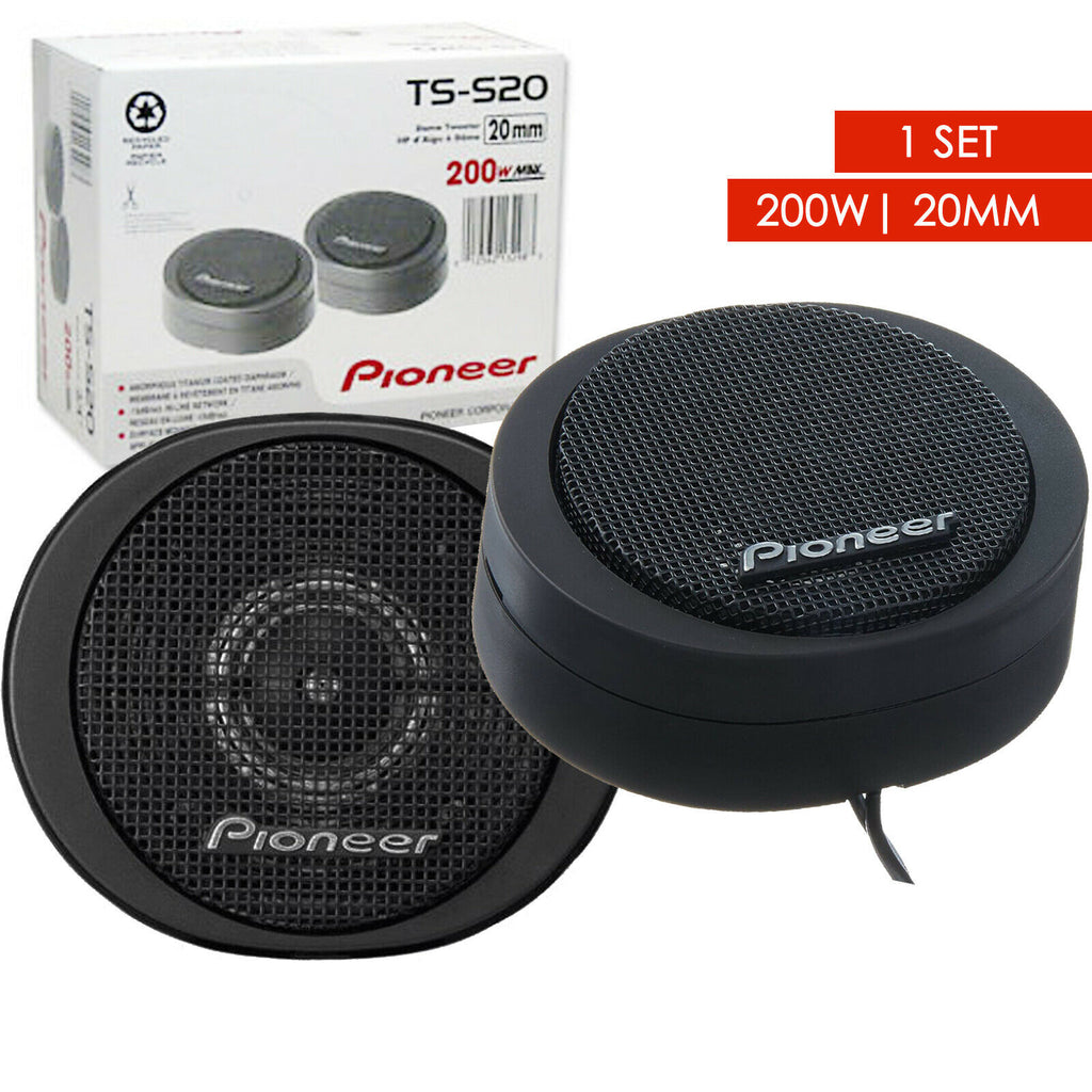 Pioneer TS-S20 20mm High-Power 200W Titanium Coated Component Dome Tweeter 1 Set - Sellabi