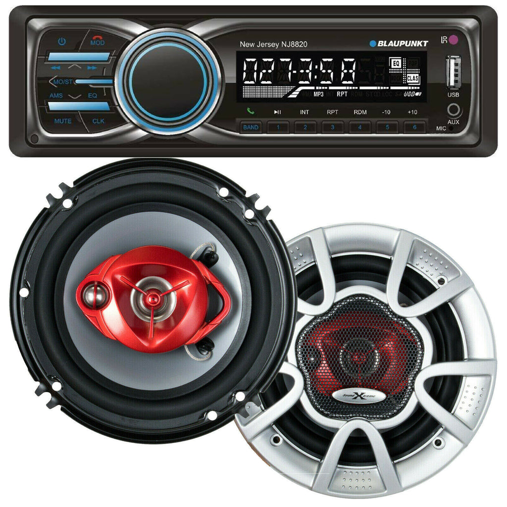 Blaupunkt NEW JERSEY 1Din MP3 Receiver USB + 2x Soundxtreme ST-603 6" Speakers - Sellabi