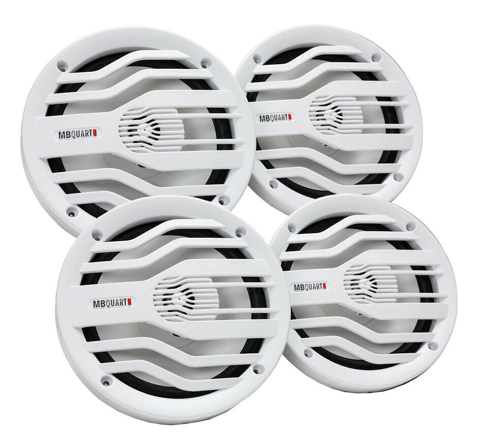 4x MB Quart NK2-116W 2-way Coaxial 240Watts MAX Power NAUTIC Speakers for Marin - Sellabi