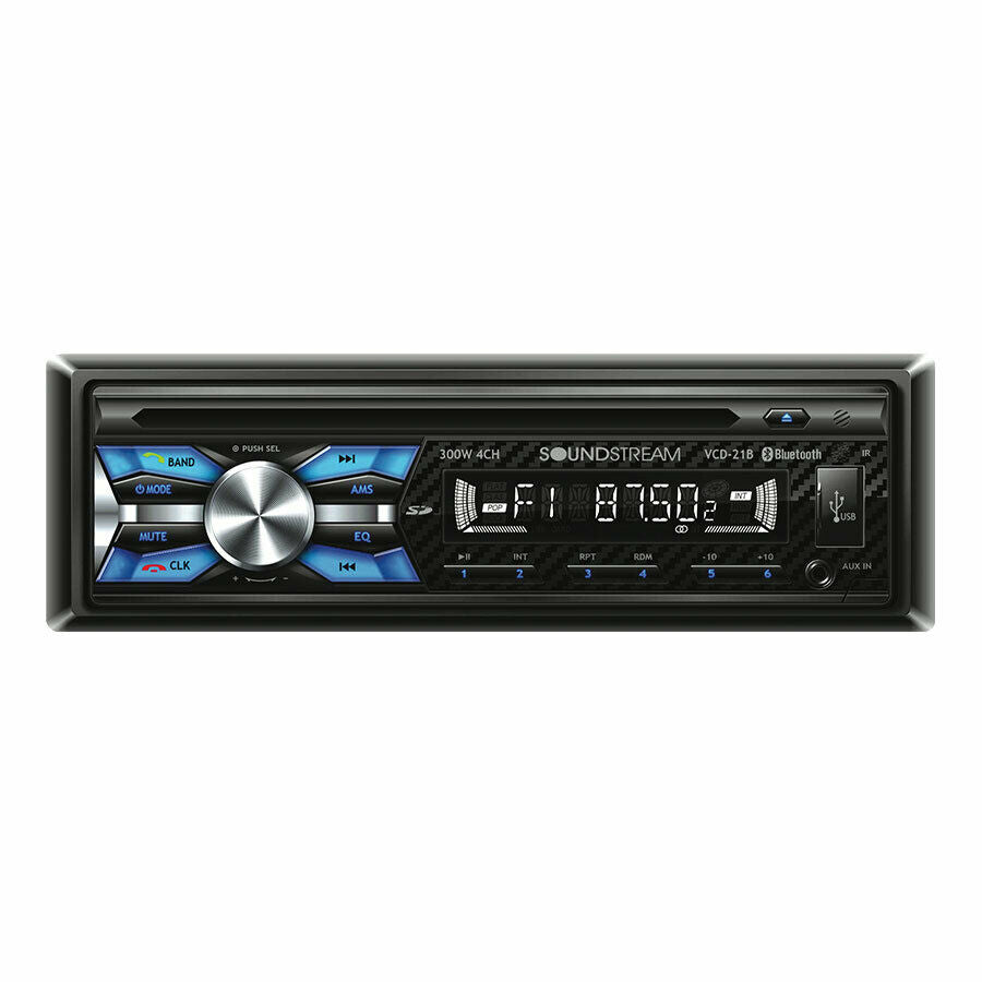 Soundstream VCD-21B 1-DIN CD Player Receiver+ 2 Audiotek K65.4 6.5"  Speakers - Sellabi